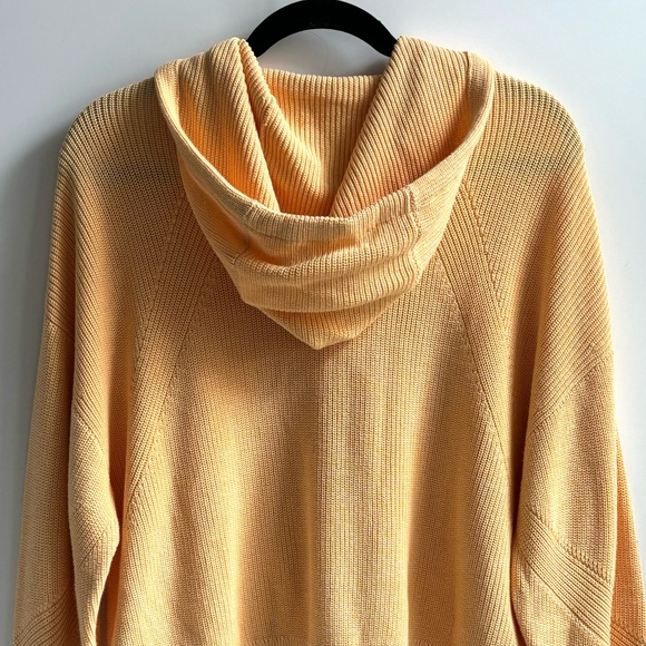 Rag & Bone Archetype Demi Hoodie Sweater Jacket Yellow Size Large - Picture 6 of 15